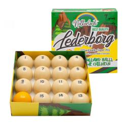 Детские бильярдные шары для русского бильярда Lederborg 50,8 мм