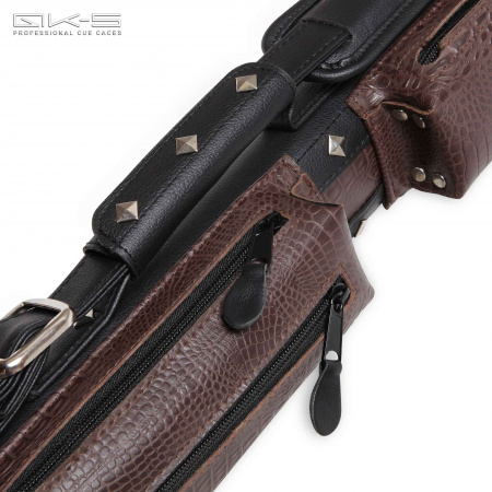 Тубус QK-S Cowboy 1x1 (черно-коричневый аллигатор)