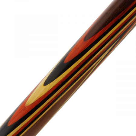 Бильярдный кий для русского бильярда Жасмин венский запил, двухсоставной (палисандр, лимонник, черный граб, падук)