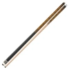 Кий ручной работы - запил Корона 8-ми перьевая, двухсоставной (амарило, эбен, граб), инкрустация - серебряная нить, натуральный перламутр